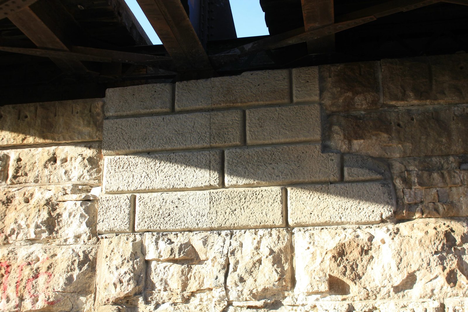 Repairs to west abutment